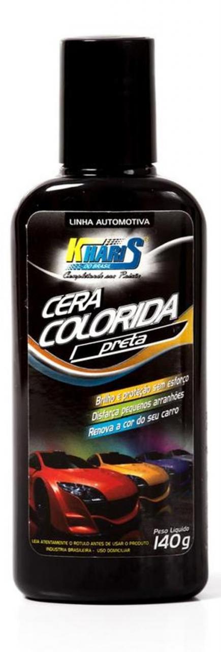 imagem de CERA AUTO KHARIS COLORIDA PRETA 140G