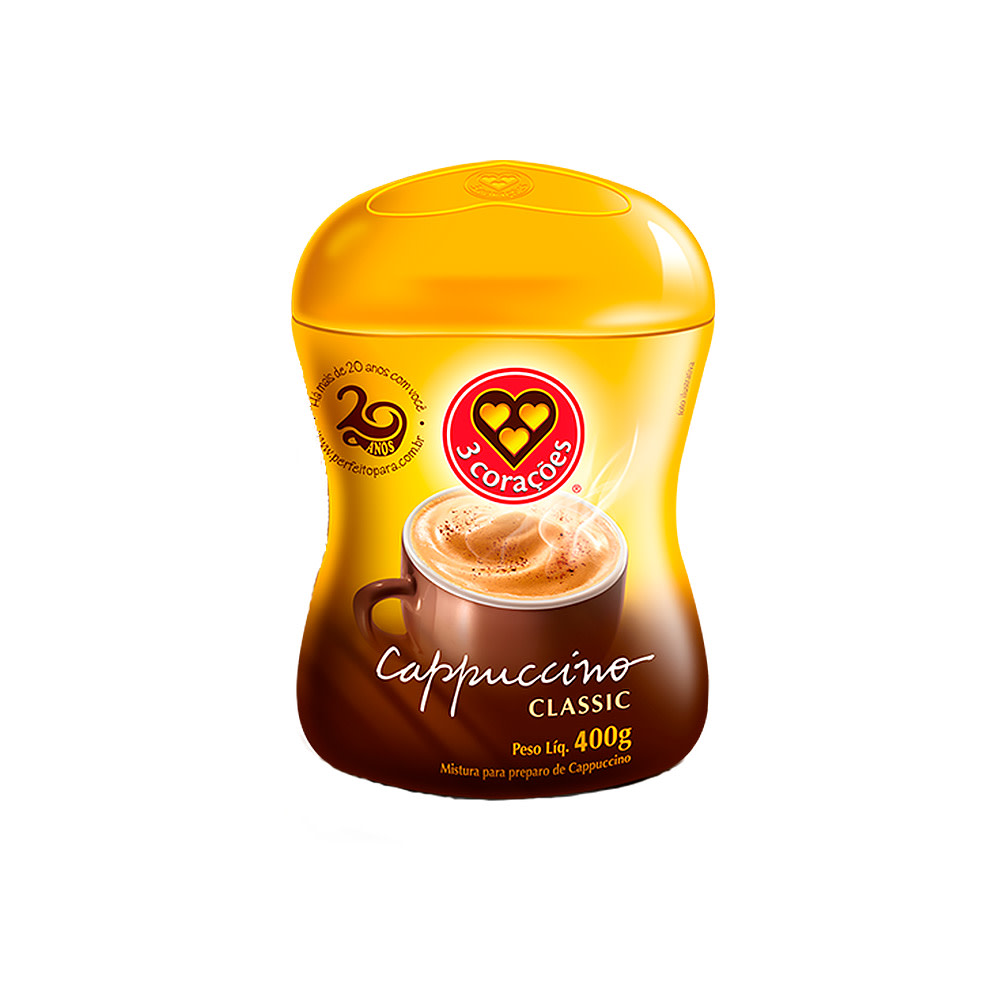 imagem de CAPPUCCINO TRES CORACOES CLASSIC 400G