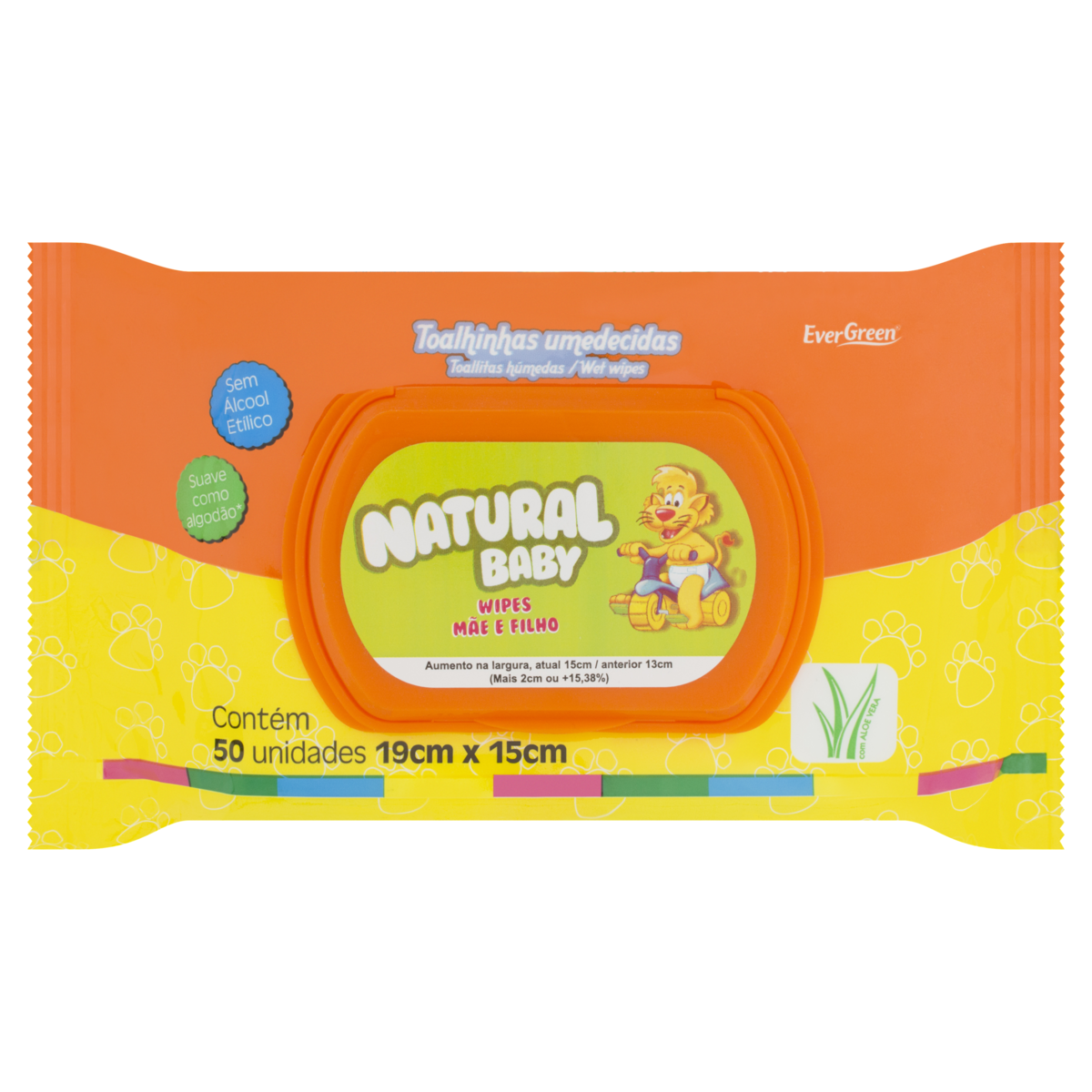 imagem de LENCOS UMED  NATURAL  BABY  50UN