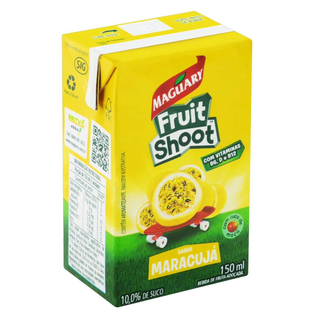 imagem de SUCO MAGUARY FRUIT SHOOT MARACUJA  150ML