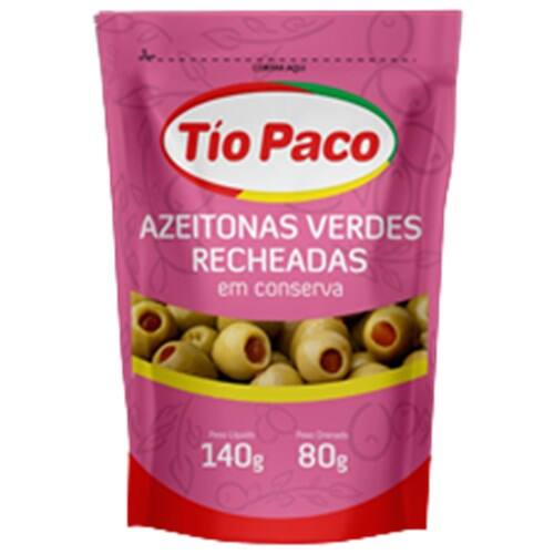 imagem de AZEITONA VERDE TIO PACO 80G RECH.SCH