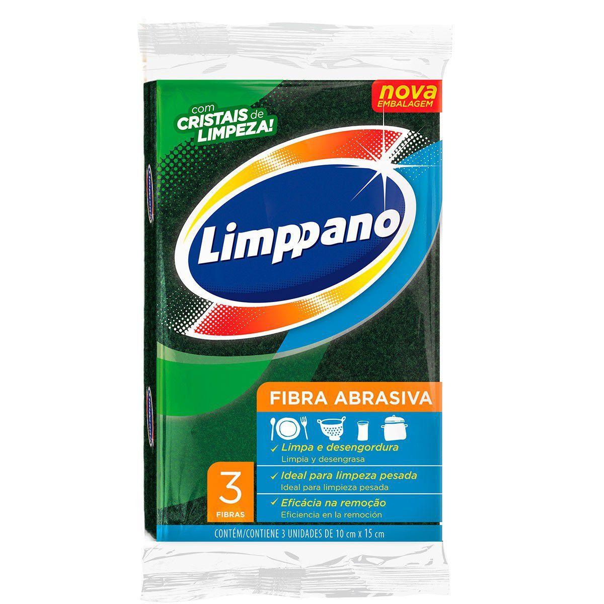 imagem de FIBRA LIMPPANO ABRASIVA MULTIUSO 3UN