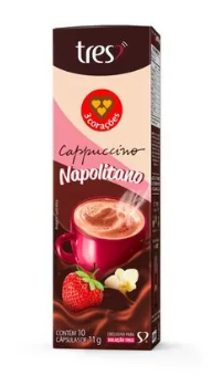 imagem de CAFE CAPSULA TRES CORACOES NAPOLITANO 10 UN 11G