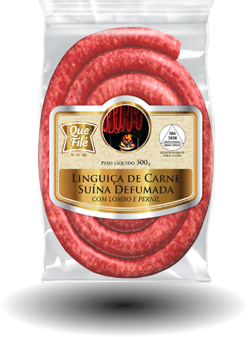 imagem de LINGUICA QUE FILE DE PERNIL DEFUMADA 500G DELICIOSA