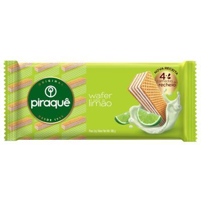 imagem de WAFER PIRAQUE 100G LIMAO