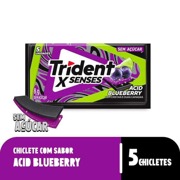 imagem de CHICLETE TRIDENT SENSES BLUEBERRY 8G