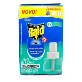 imagem de INSET LIQ ELETRICO RAID EUCALIPTO REFIL 45NOITE 32,9ML