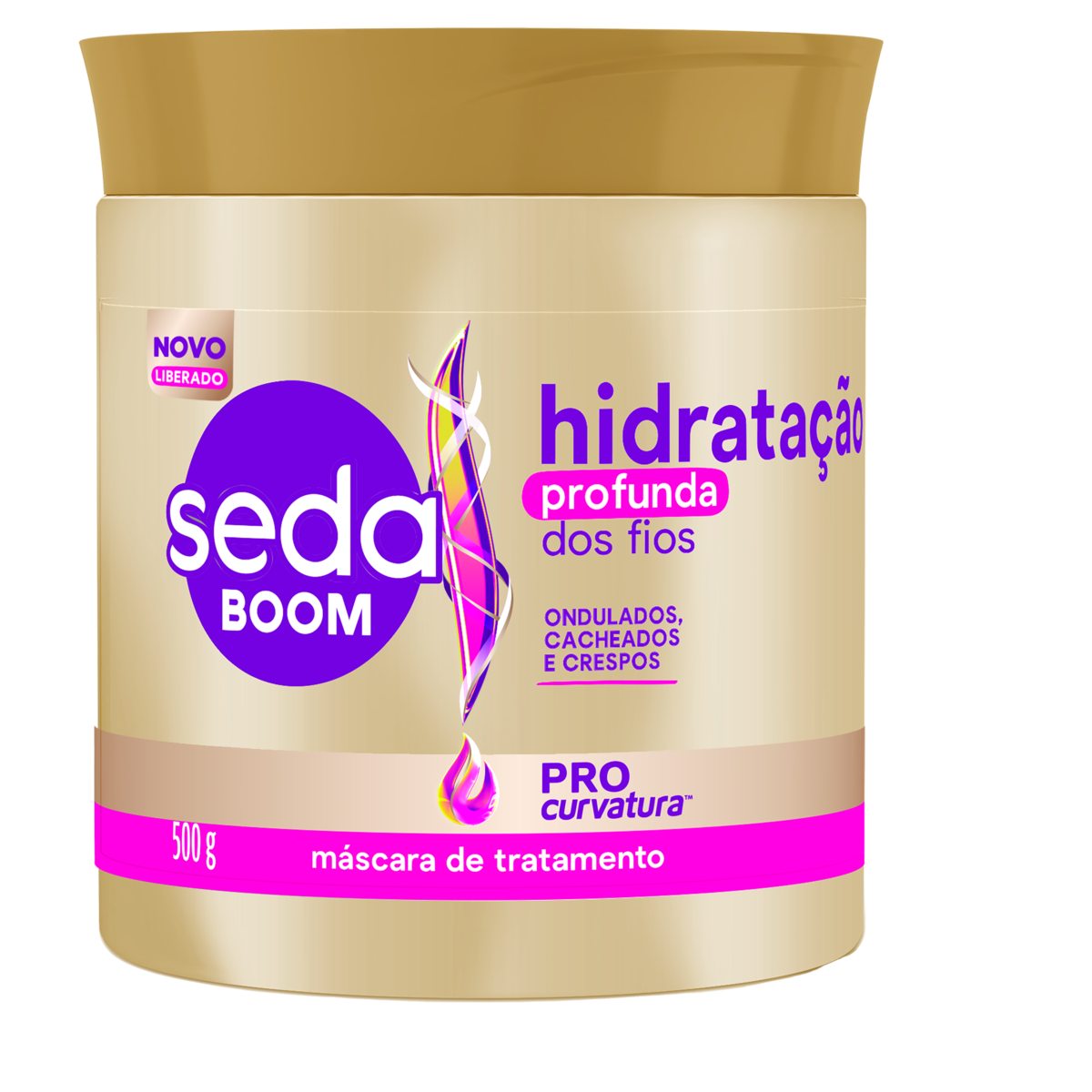imagem de MASC CAP SEDA  BOOM HIDRAT 500G