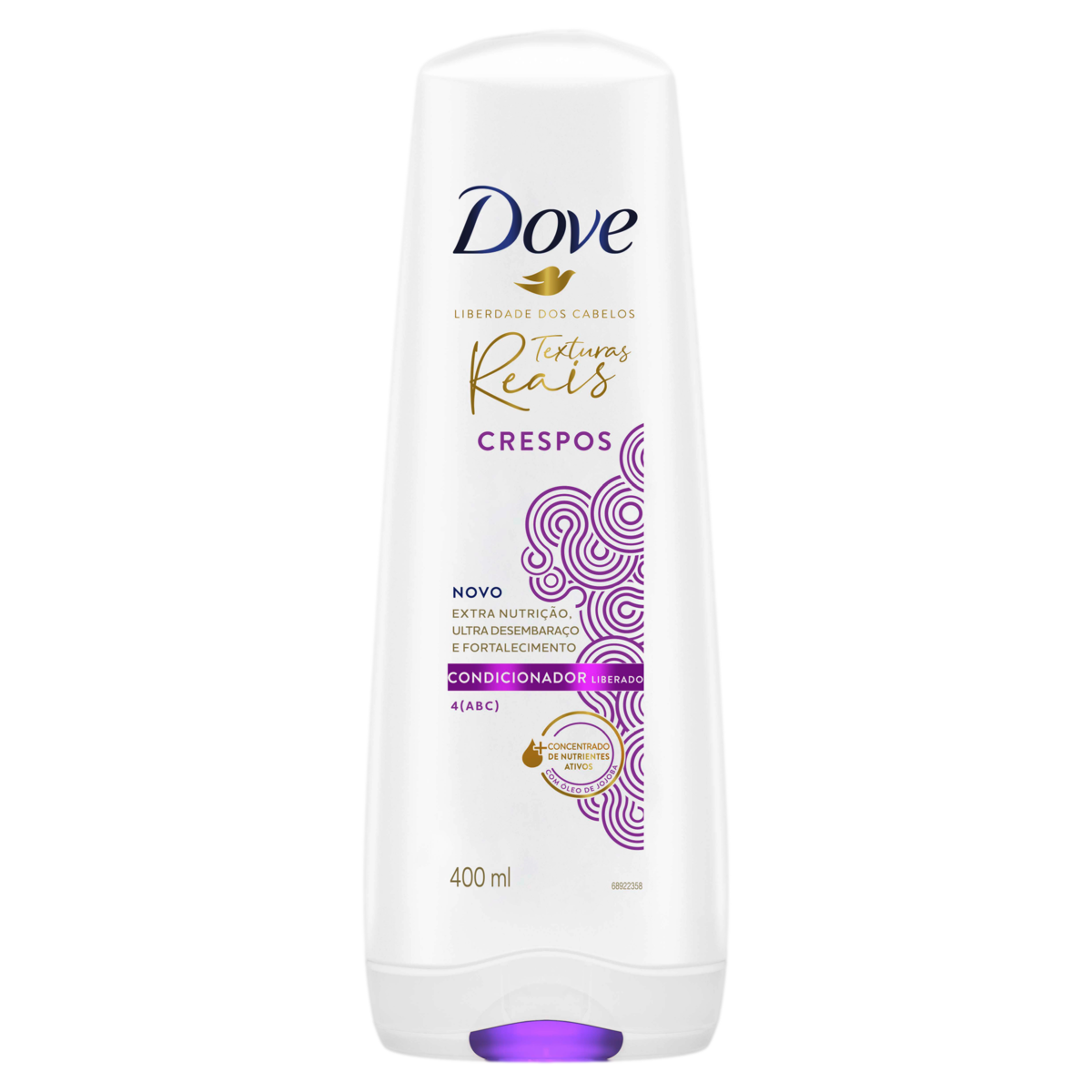 imagem de COND DOVE 400ML CRESPO TEXTURAS REAIS