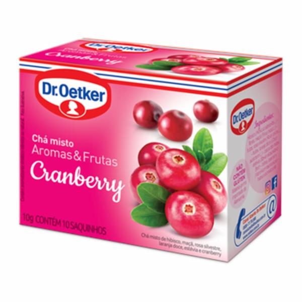 imagem de CHA A F CRANBERRY OETKER 10GR C 10 SC