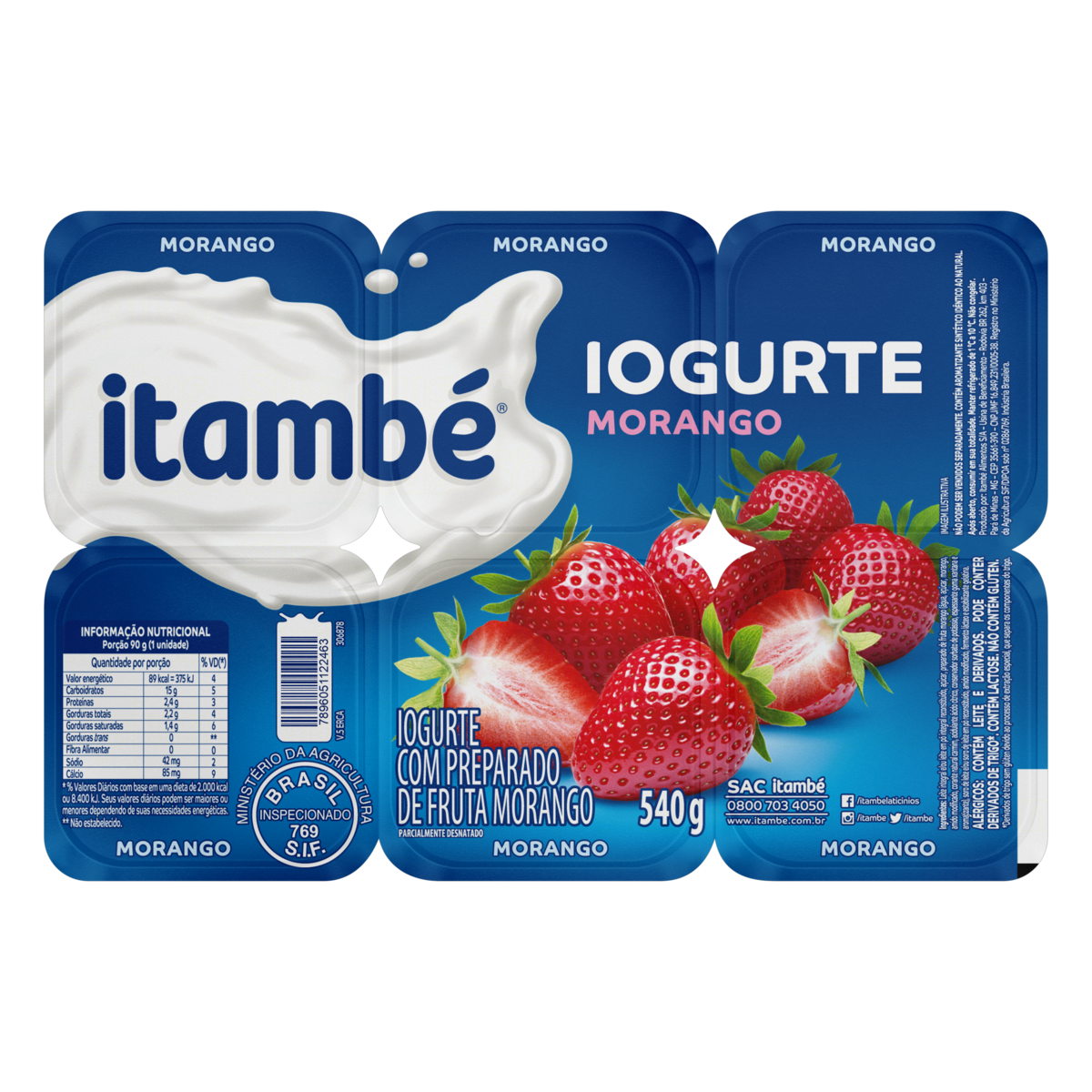 imagem de IOGURTE POLPA  MORANG ITAM 540G