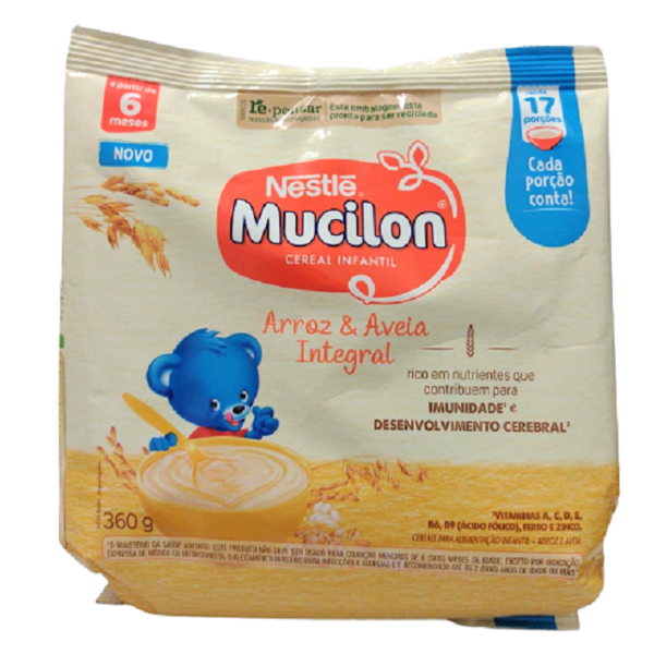 imagem de MUCILON  AVEIA E ARROZ 360G SC