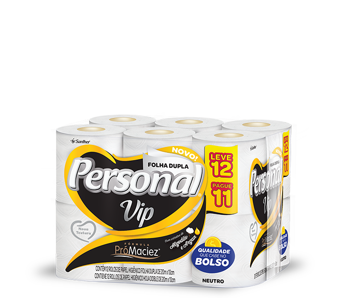 imagem de PAPEL HIG PERSONAL F D VIP NEUTRO L12 P11X20M