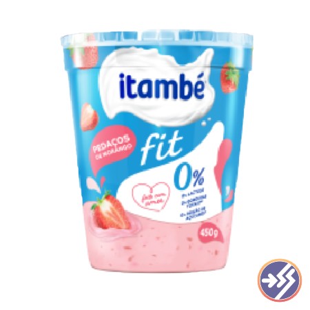 imagem de IOGURT ITAMBE FIT PED MORANGO 450G