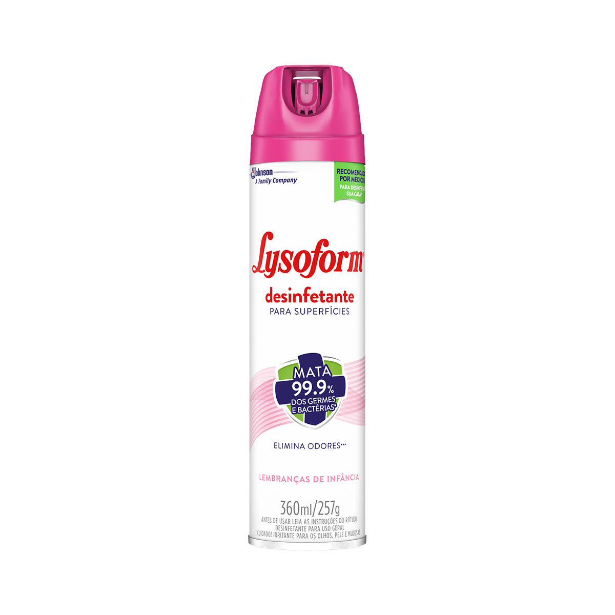 imagem de DESINF LYSOFORM AEROSSOL LEMBRANCA INFA 360ML