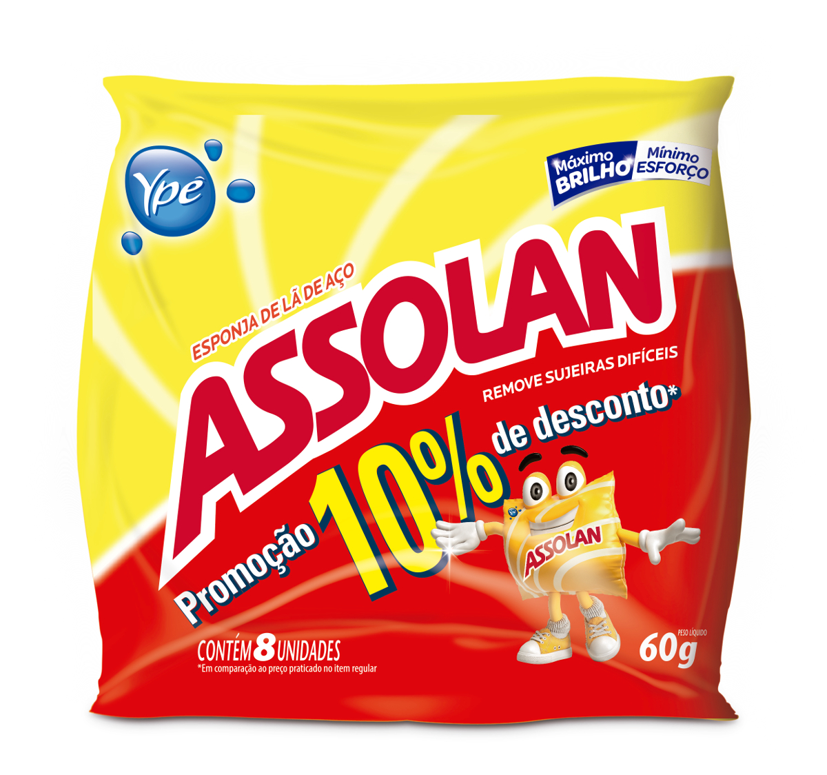 imagem de ESPONJA ACO ASSOLAN 10%  60G