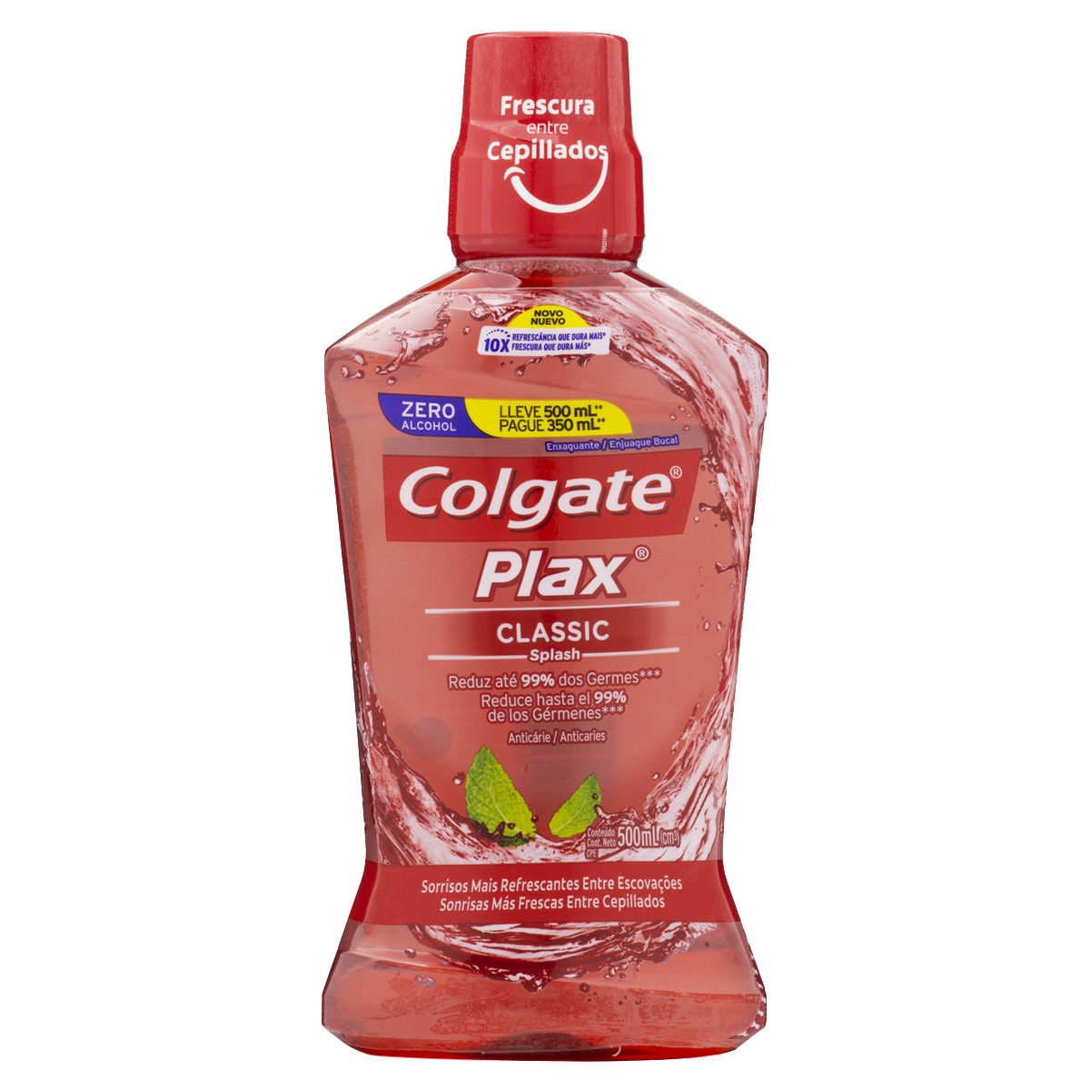 imagem de ENXAG BUCAL COLGATE PLAX LV 500ML PG 350ML CLASSIC NV