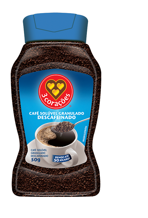 imagem de CAFE SOLUVEL TRES CORACOES 50G PLAT