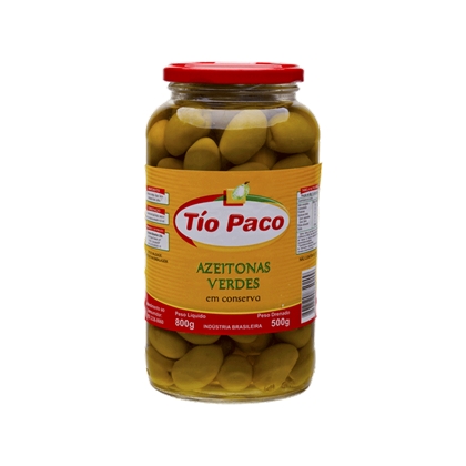 imagem de AZEITONA VERDE TIO PACO 500G VD
