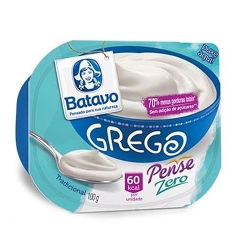 imagem de IOGURTGREGO PENSE ZERO TRAD BATAVO 100G