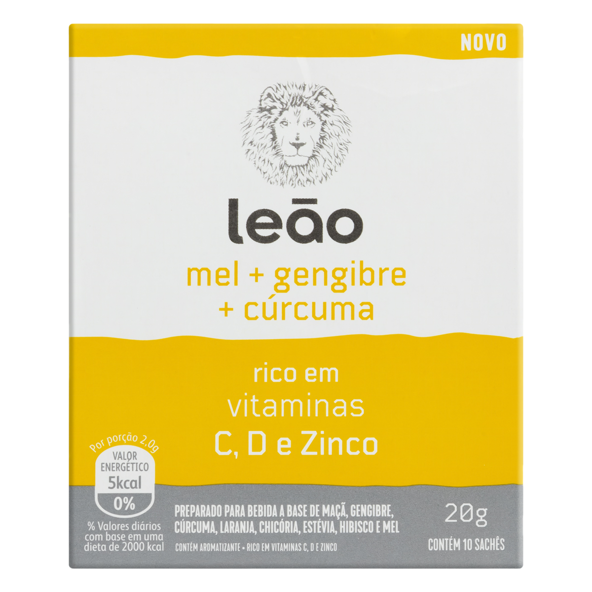 imagem de CHA LEAO  MEL GENG CURC 20G