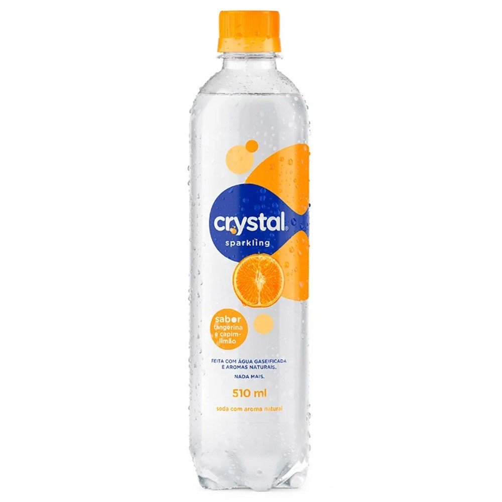 imagem de AGUA C GAS  CRYSTAL SABOR TANGERINA  510ML