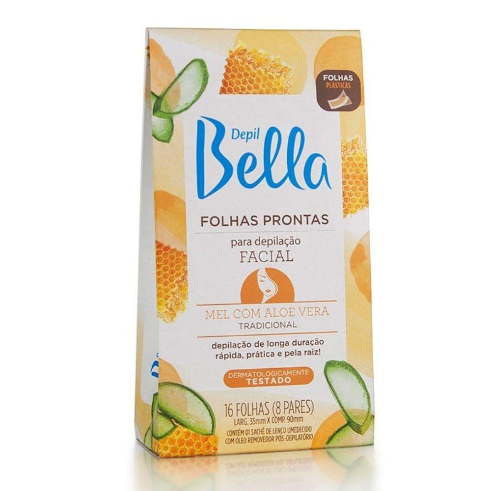 imagem de FOLHAS DEP DEPIL BELLA 16UN FACIAL MEL ALOE VERA