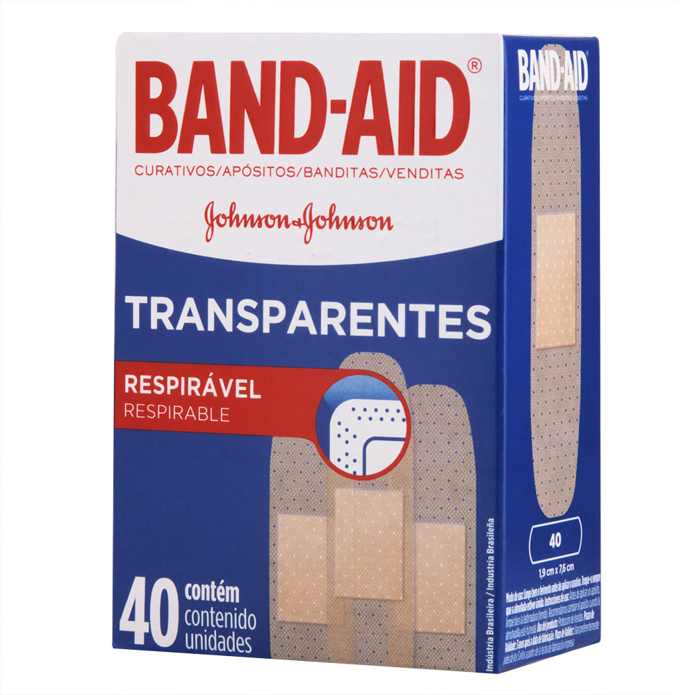 imagem de BAND AID JOHNSONS TRANSP 40UN