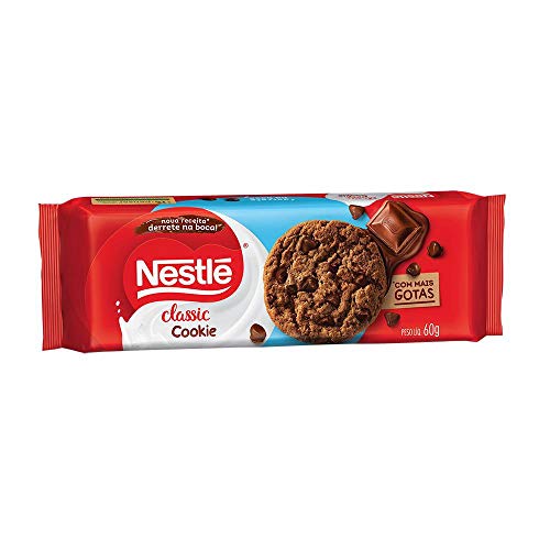 imagem de BISC CLASSIC NESTLE  COOKIE GOTAS CHOC  60G