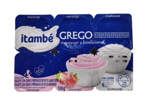 imagem de IOGURT ITAMBE GREGO MORANGO 510G