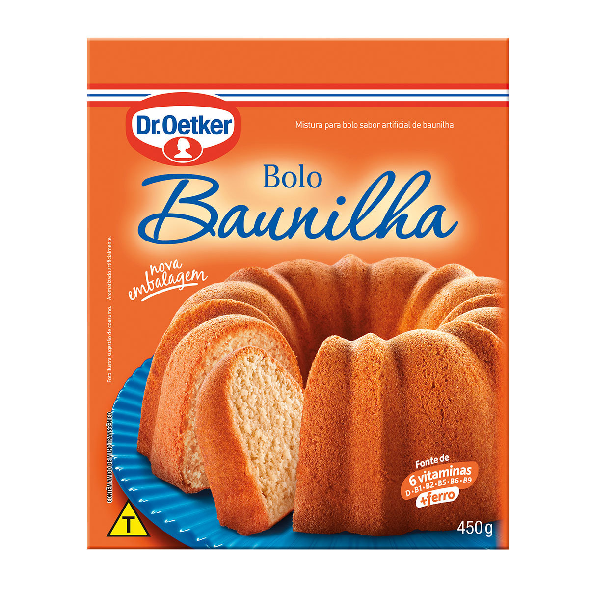 imagem de MIST BOLO DR.OETKER SABOR BAUNILHA 450G GT SC CHA 450