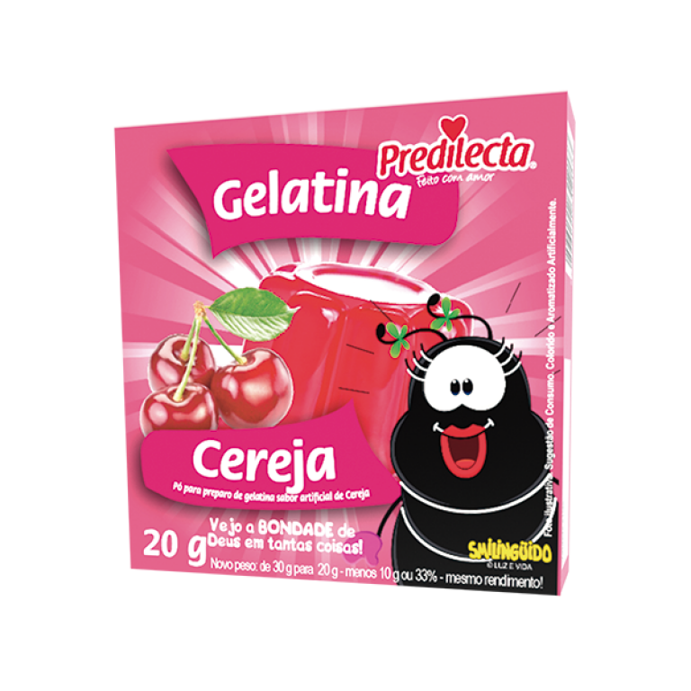 imagem de PO GELATINA PREDILECTA CEREJA 20G