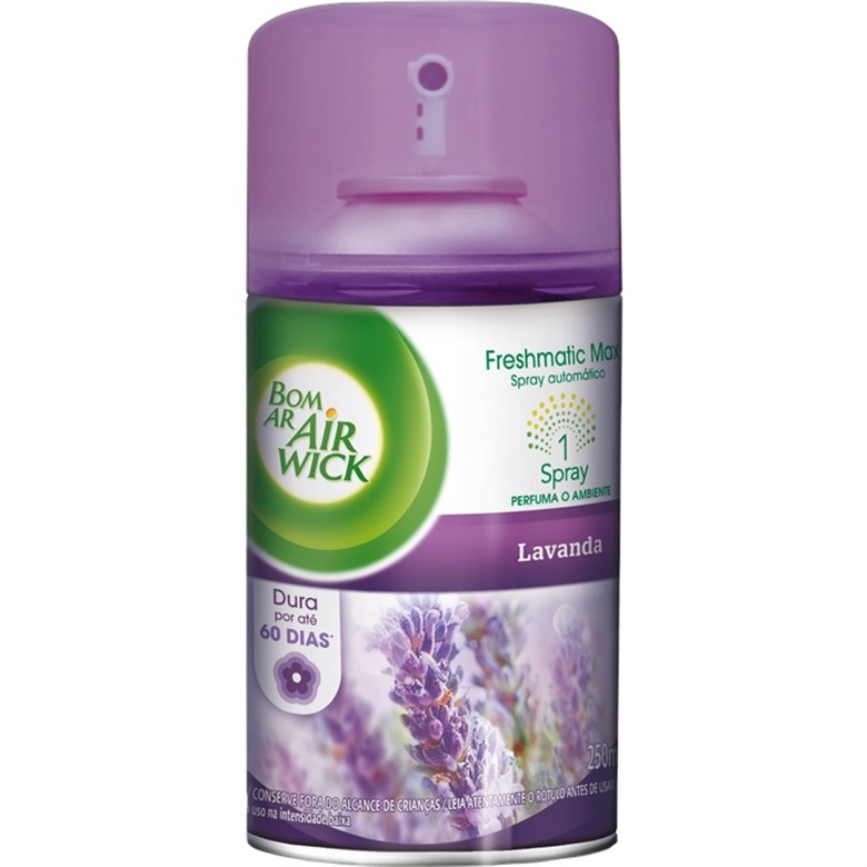 imagem de BOM AR FRESHMATIC AS REF LAVANDA 250ML