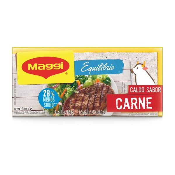 imagem de CALDO MAGGI CARNE EQUILIBRIUM 114G