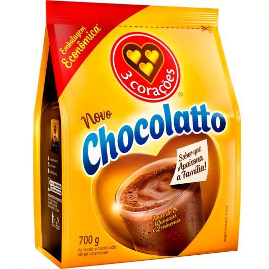 imagem de ACHOC PO CHOCOLATTO TRES CORACOES REFIL 700G