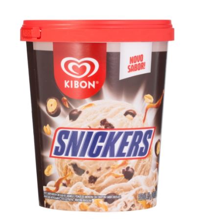 imagem de SORVETE KIBON SNICKERS 800 ML