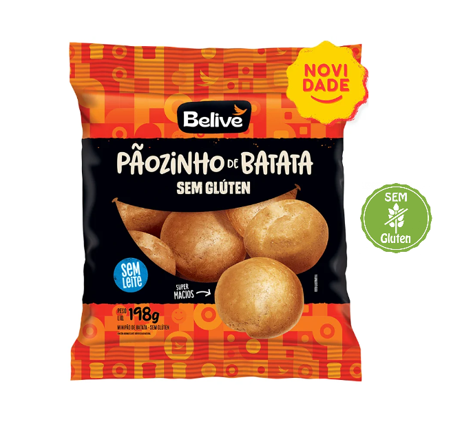 imagem de BISNAG BELIVE BATATA S/  GLUTEN 198G