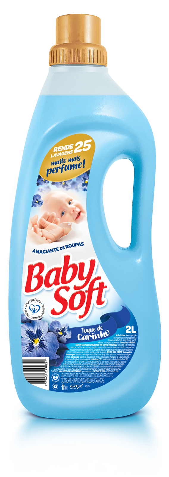 imagem de AMAC BABY SOFT TOQUE TOQUE DE CARINHO  AZUL 2L