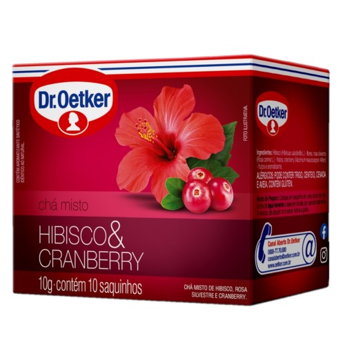 imagem de CHA DR.OETKER HIBISCO CRANBERRY 10G C10