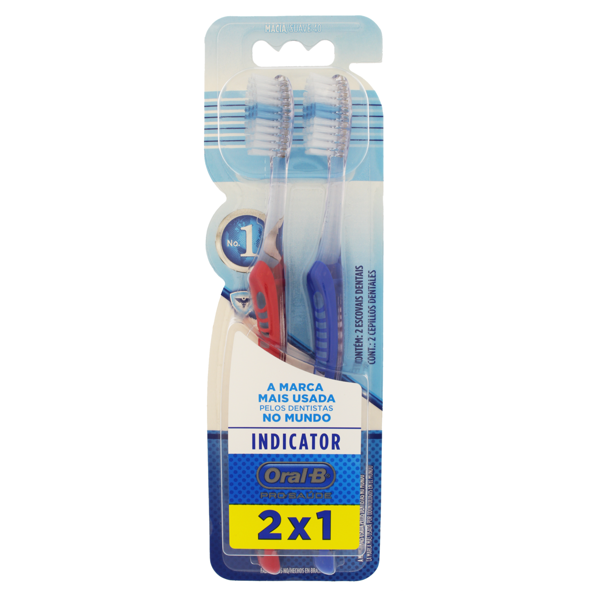 imagem de ESC DENT ORAL B INDICATOR 2X1 MACIA 40