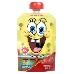 imagem de IOGURT ELEGE BOB ESPO  MORANGO POUCH 100G