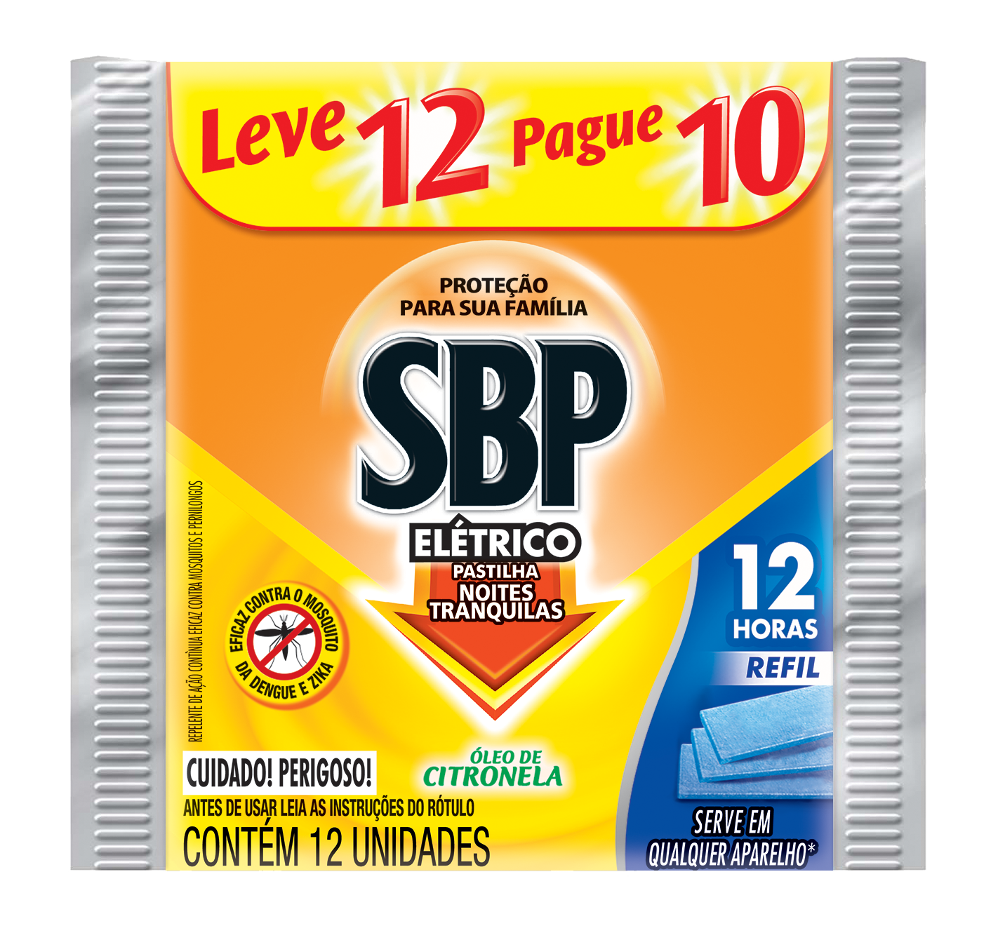 imagem de INSET PASTILHA SBP CITRONELLA REFIL LV12 PG10