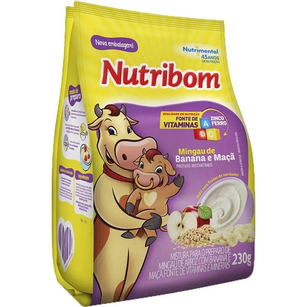 imagem de MINGAU NUTRIBOM BAN MACA 180G