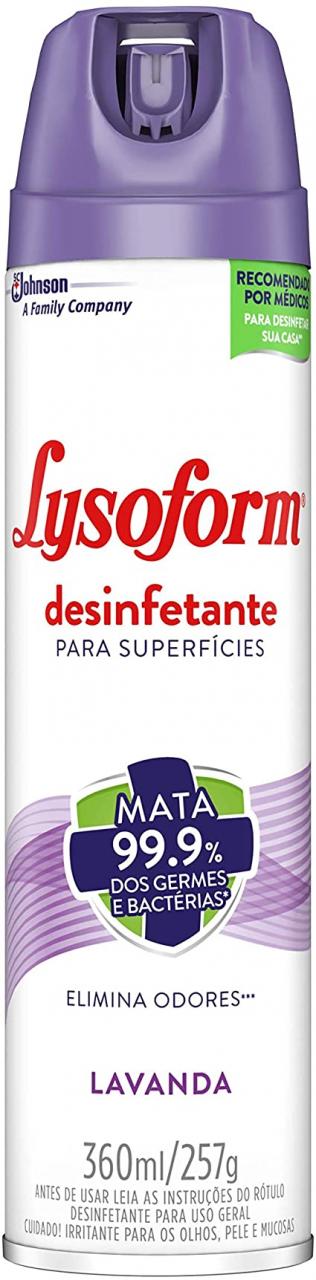 imagem de DESINF LYSOFORM AEROSSOL LAVANDA 360ML