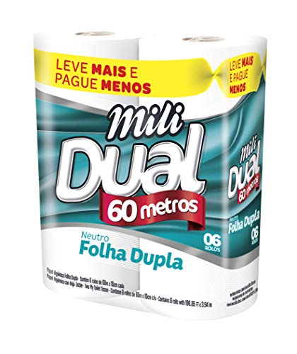 imagem de PAPEL HIG MILI DUAL FOLHA DUPLA 8X60M