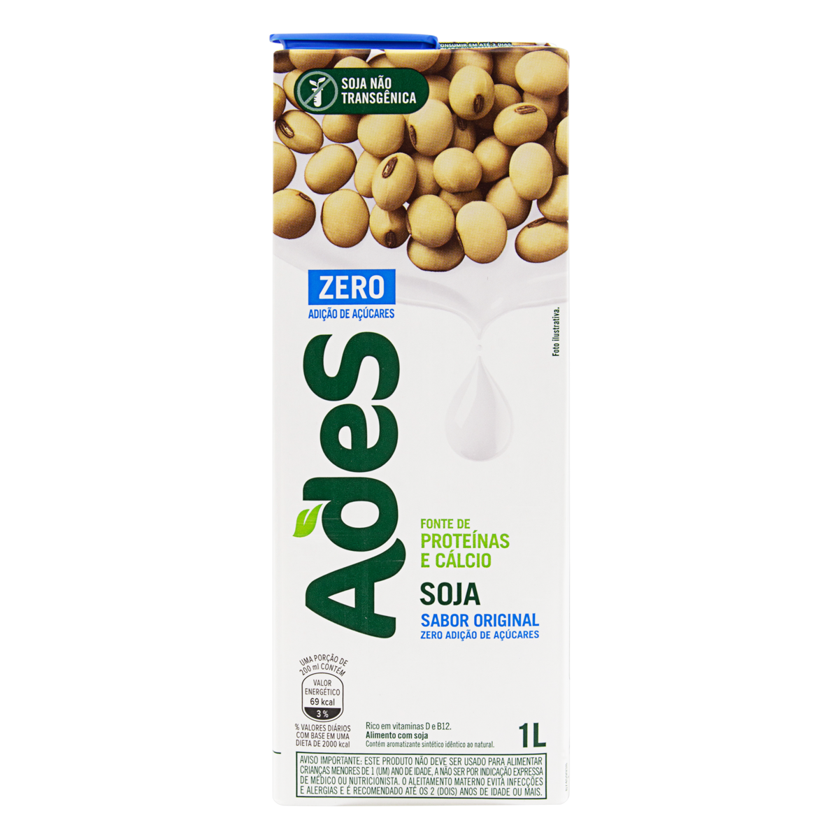 imagem de SUCO ADES SOJA ZERO ORIGINAL 1LT