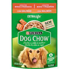 imagem de RACAO DOGCHOW ADLT MINI PEQ SALMAO 100G