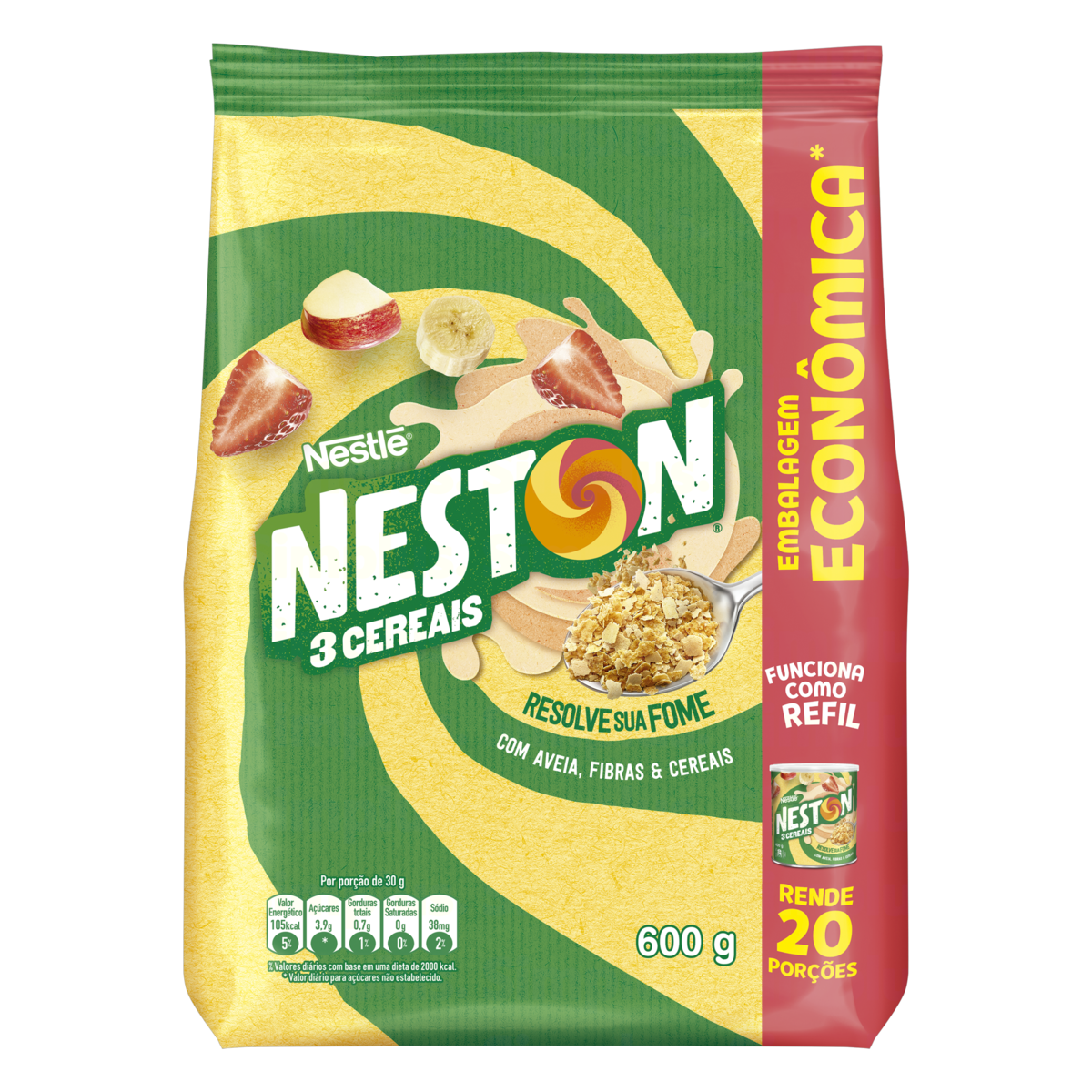 imagem de MINGAU NESTON 3 CEREAIS 600G