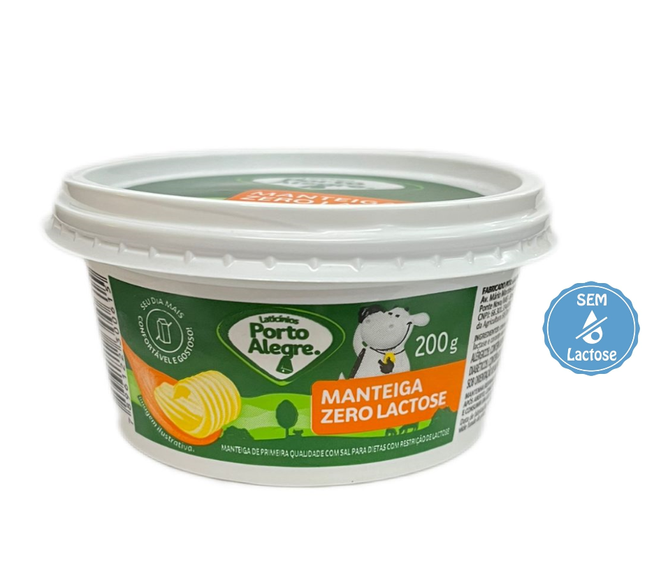 imagem de MANTEIGA  PORTO ALEGRE ZERO LACTOSE 200 G