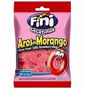 imagem de BALA FINI GELATINAS AROS DE MORANGO 80G